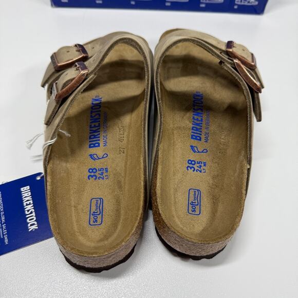 NIB • Birkenstock Arizona Soft Footbed Oiled Leather Size:38 L7/M5- Normal Width - Picture 4 of 8